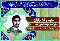 آلبوم اختصاصی شهید سعید رضا پرنیان . کد 0211322241 آ