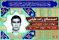 آلبوم اختصاصی شهید احمد صالح زاد علیایی . کد 0211322251 آ