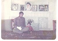 شهید در دوران مجروحیت و برادرش