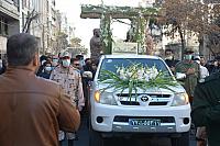 مراسم تشییع و بخاکسپاری دو شهید "گلنام، گمنام" در بوستان سیمرغ در منطقه 13 تهران بزرگ